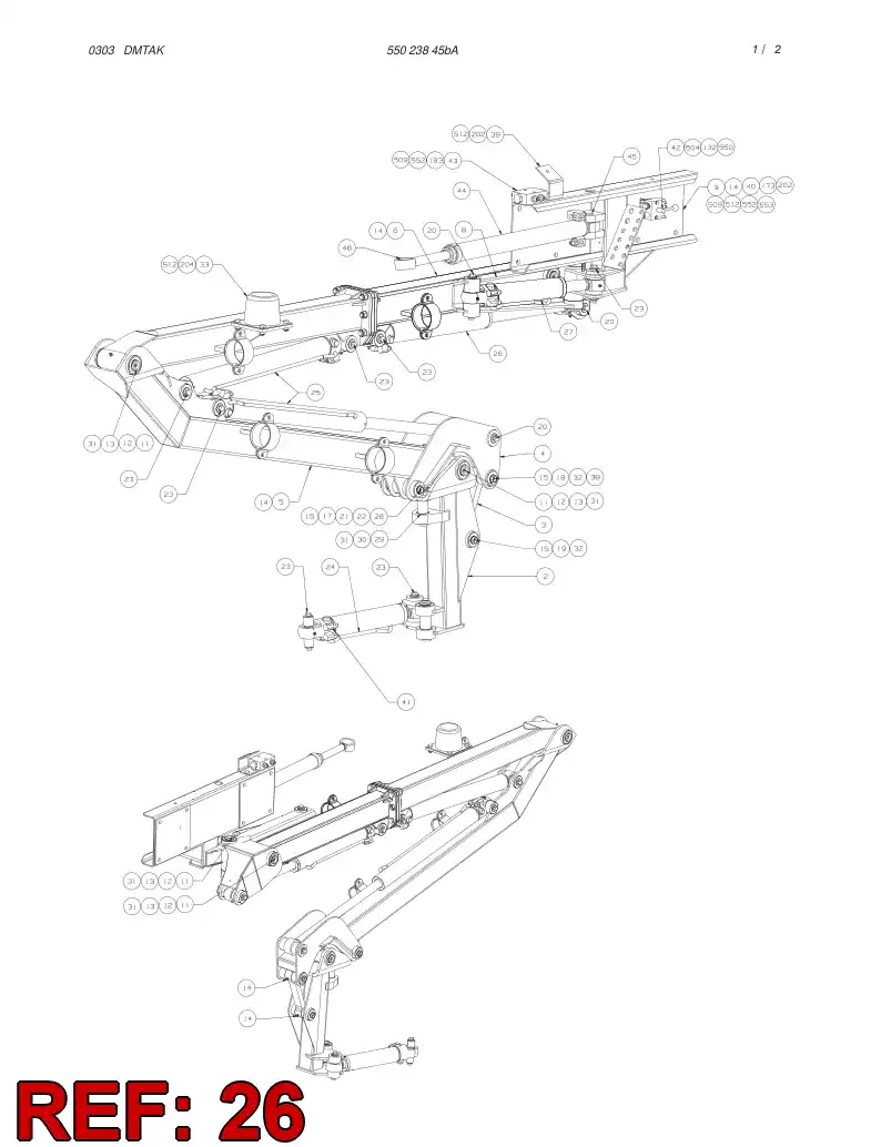 55023699 550 236 99 CYLINDER - Sandvik Technical Drawing
