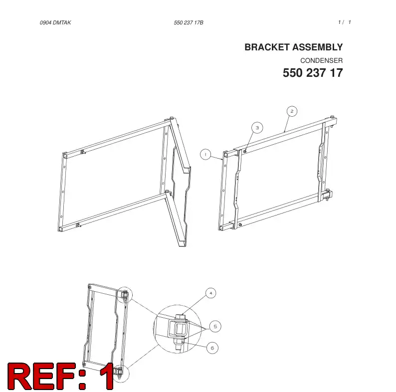 55023718 550 237 18 Bracket - Sandvik Technical Drawing