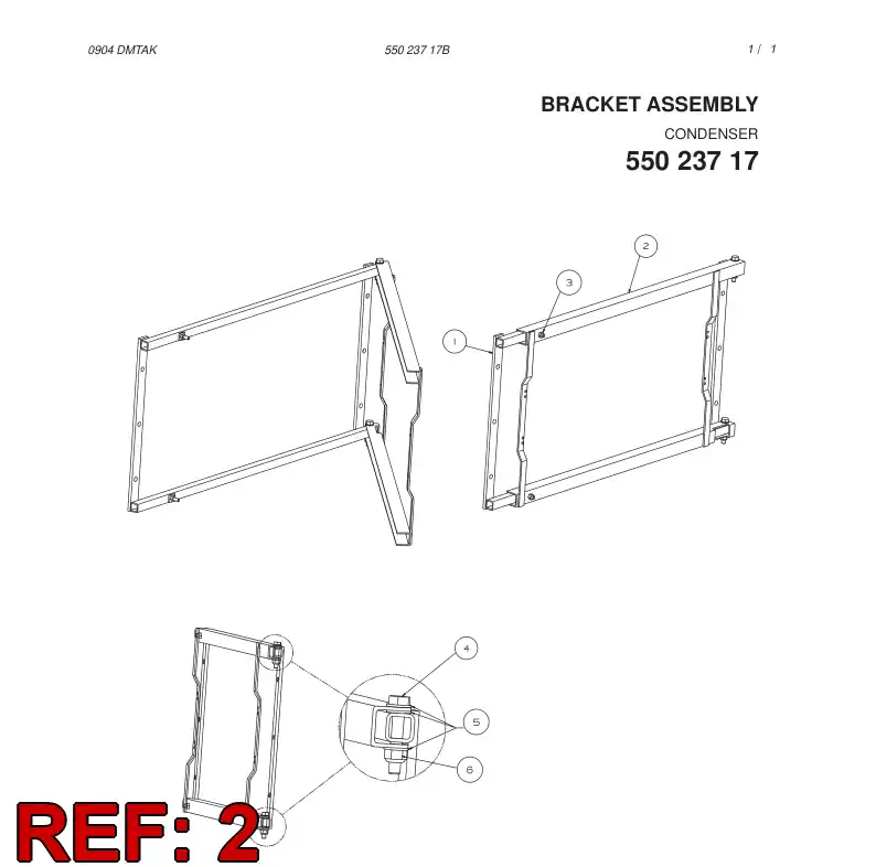 55023719 550 237 19 BRACKET - Sandvik Technical Drawing