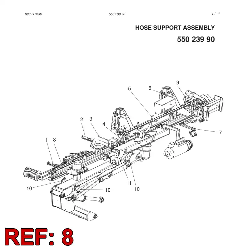 55023750 550 237 50 MOUNTING PLATE - Sandvik Technical Drawing