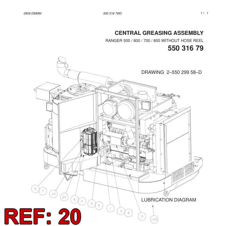 55023791 550 237 91 Adapter plate - Sandvik Technical Drawing