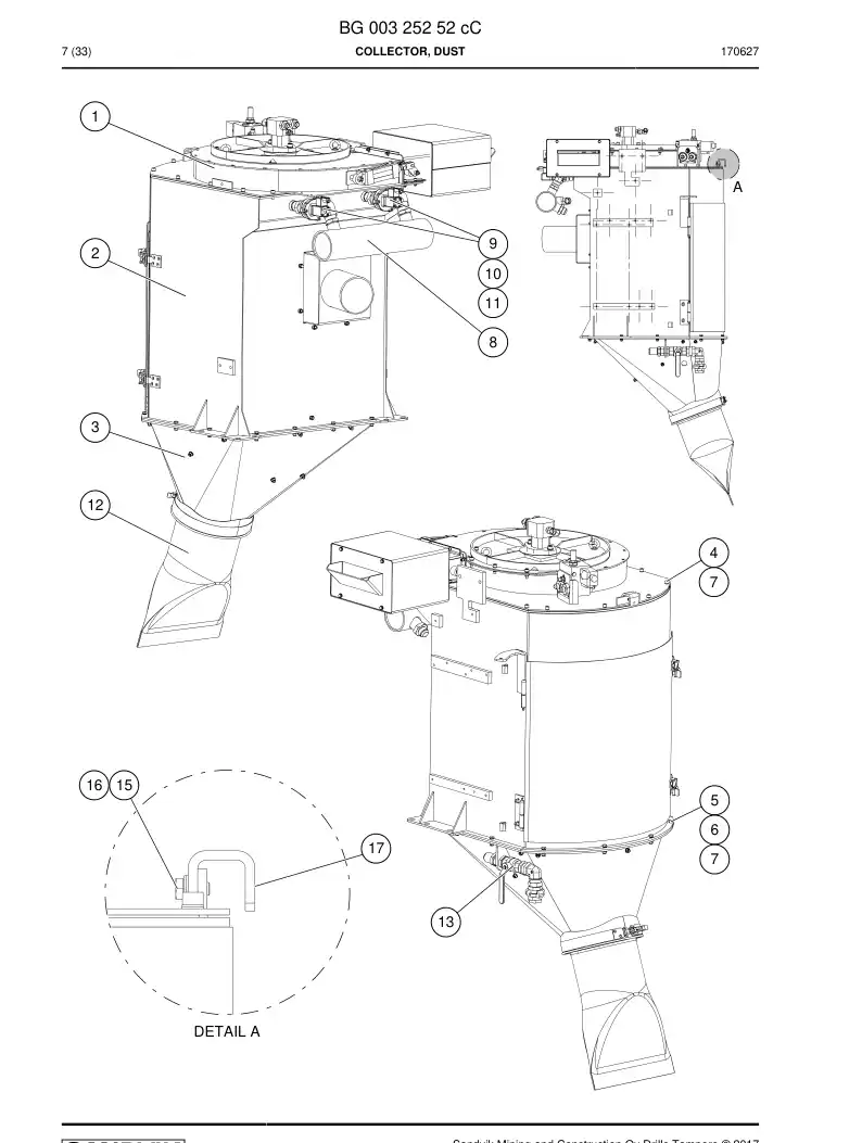 55023800 550 238 00 Rubber hose - Sandvik Technical Drawing