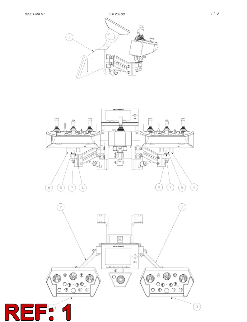 55023804 550 238 04 BRACKET - Sandvik Technical Drawing