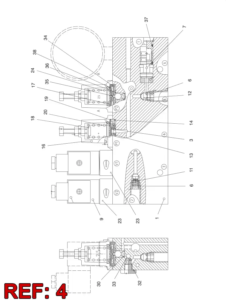 55024051 550 240 51 ORIFICE - Sandvik Technical Drawing