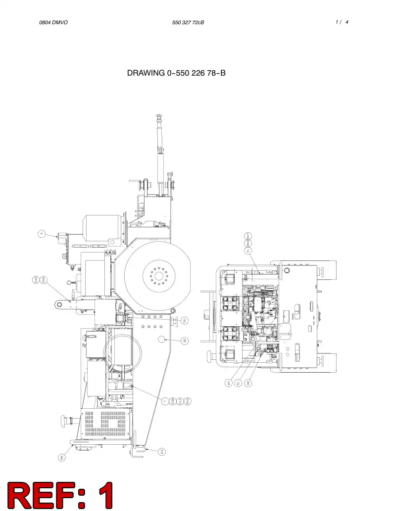 55024133 550 241 33 POWER PACK ASSEMBLY - Sandvik Technical Drawing