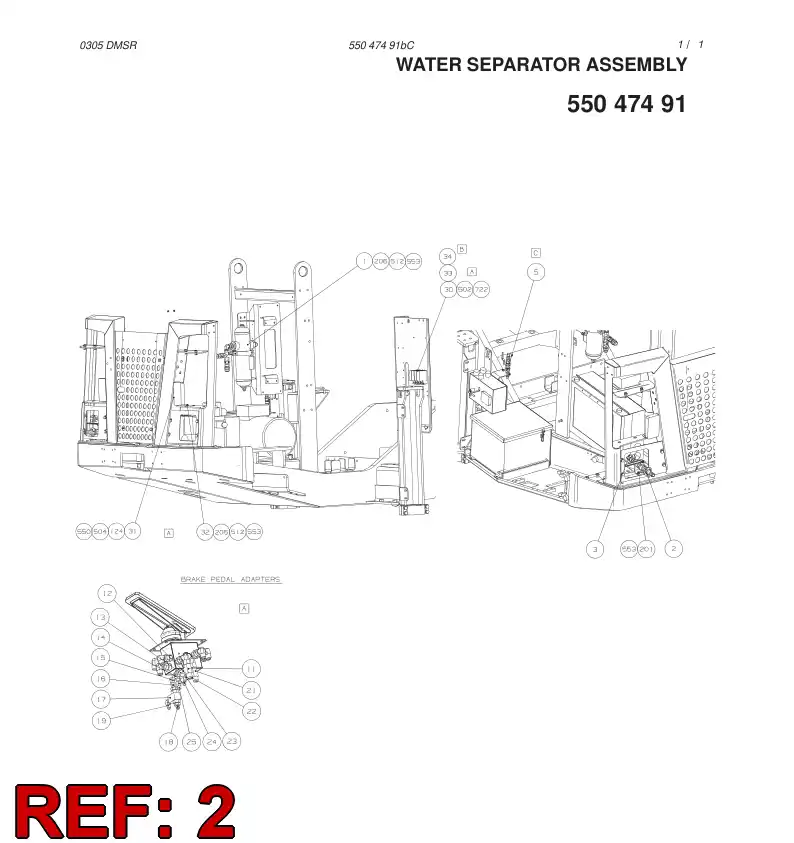 55024137 550 241 37 ASSEMBLY - Sandvik Technical Drawing