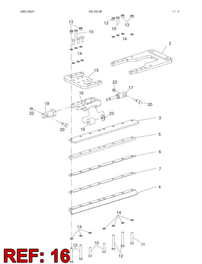 55024251 550 242 51 FRAME - Sandvik Technical Drawing