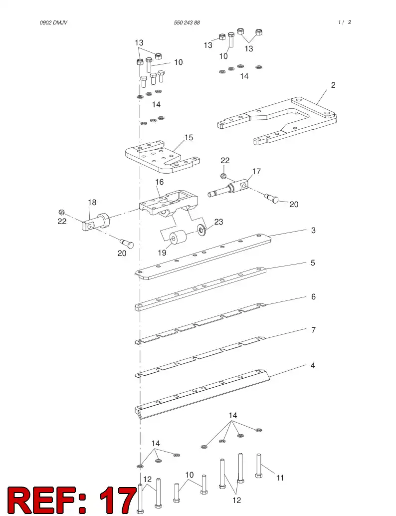 55024256 550 242 56 SHAFT - Sandvik Technical Drawing