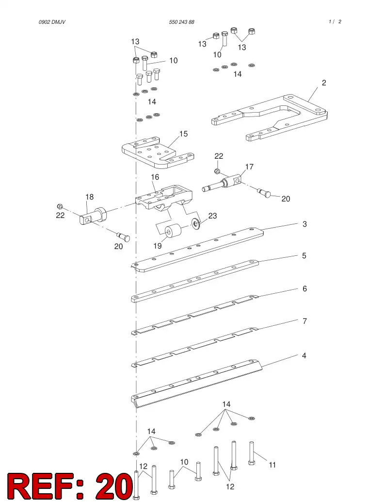 55024257 550 242 57 CONNECTING PIECE - Sandvik Technical Drawing