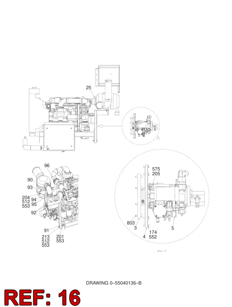 55024298 550 242 98 BRACKET - Sandvik Technical Drawing