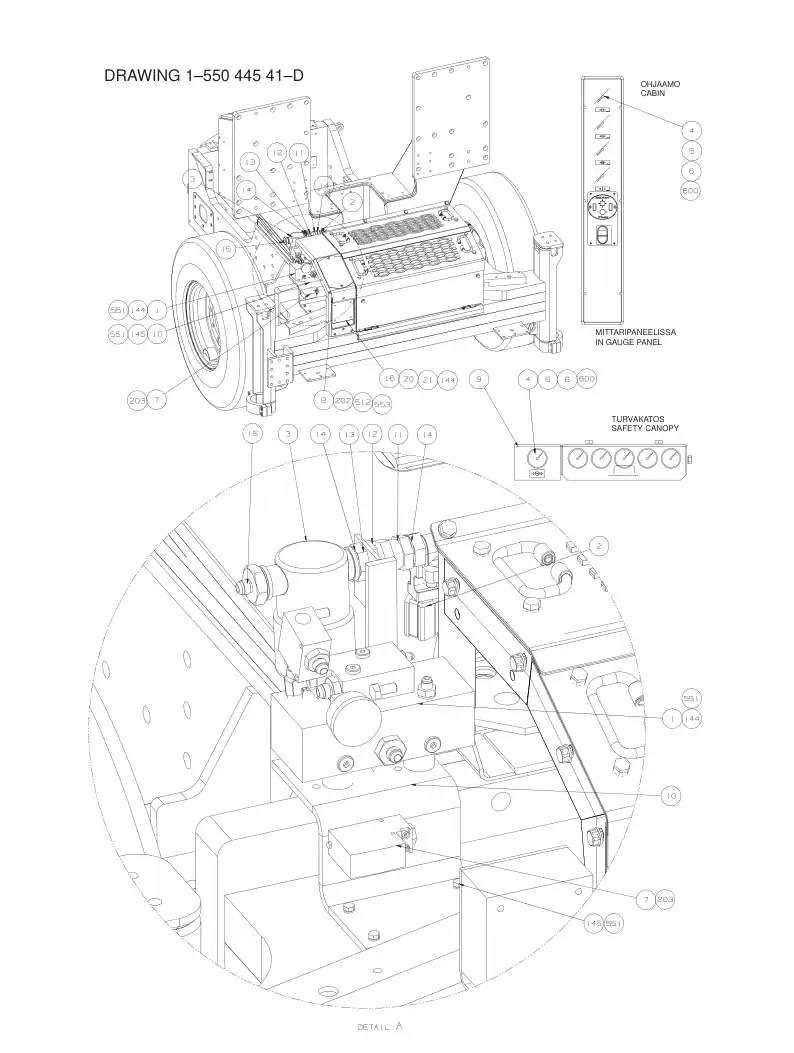 55024359 550 243 59 FILTER ELEMENT - Sandvik Technical Drawing