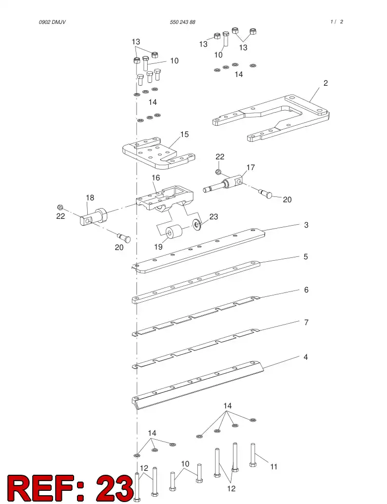 55024383 550 243 83 SPACER - Sandvik Technical Drawing