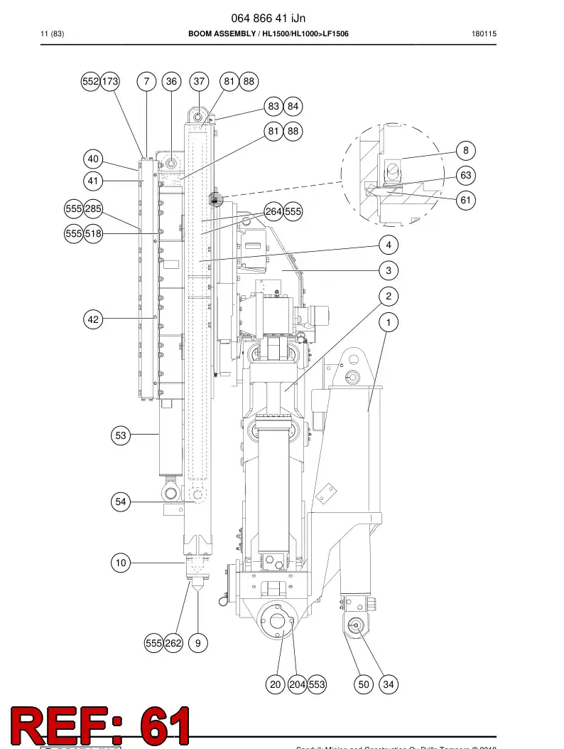55024512a 550 245 12a CINTA DE SELLADO - Sandvik Technical Drawing