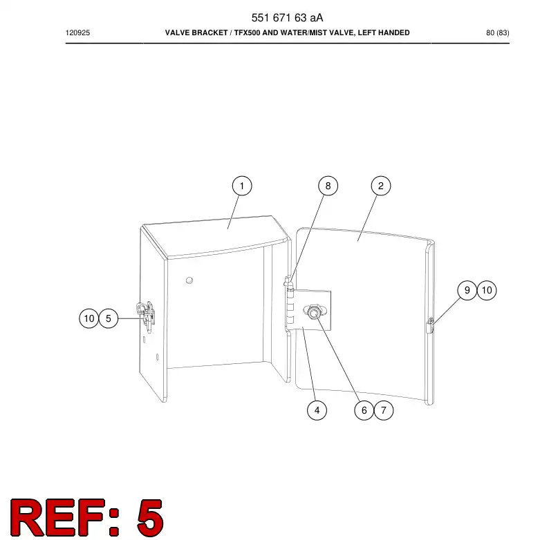 55024604 550 246 04 Latch - Sandvik Technical Drawing