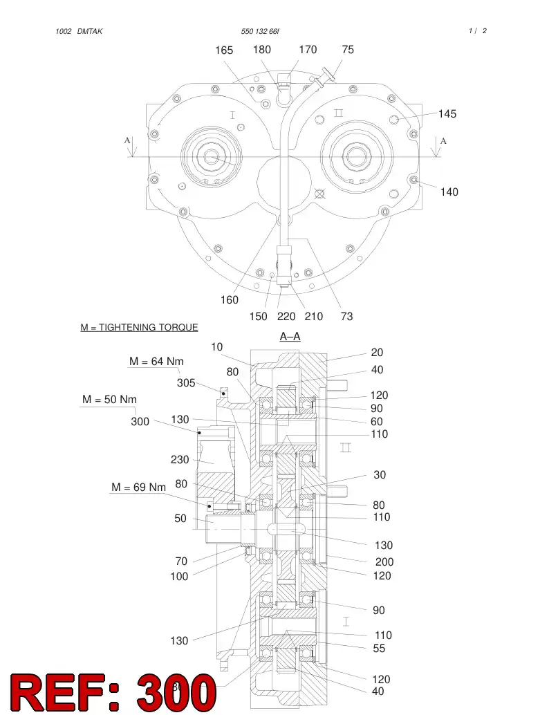 55024670 550 246 70 HEXAGON HEAD BOLT - Sandvik Technical Drawing