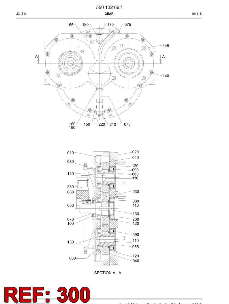 55024670a 550 246 70a Hexagon head bolt (half thread) - Sandvik Technical Drawing