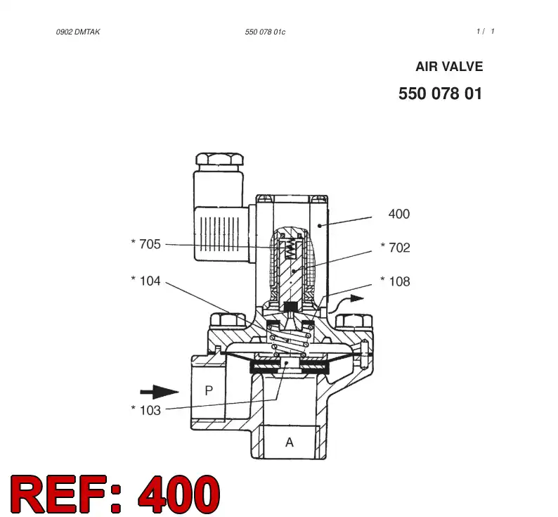 55024849 550 248 49 SOLENOID - Sandvik Technical Drawing