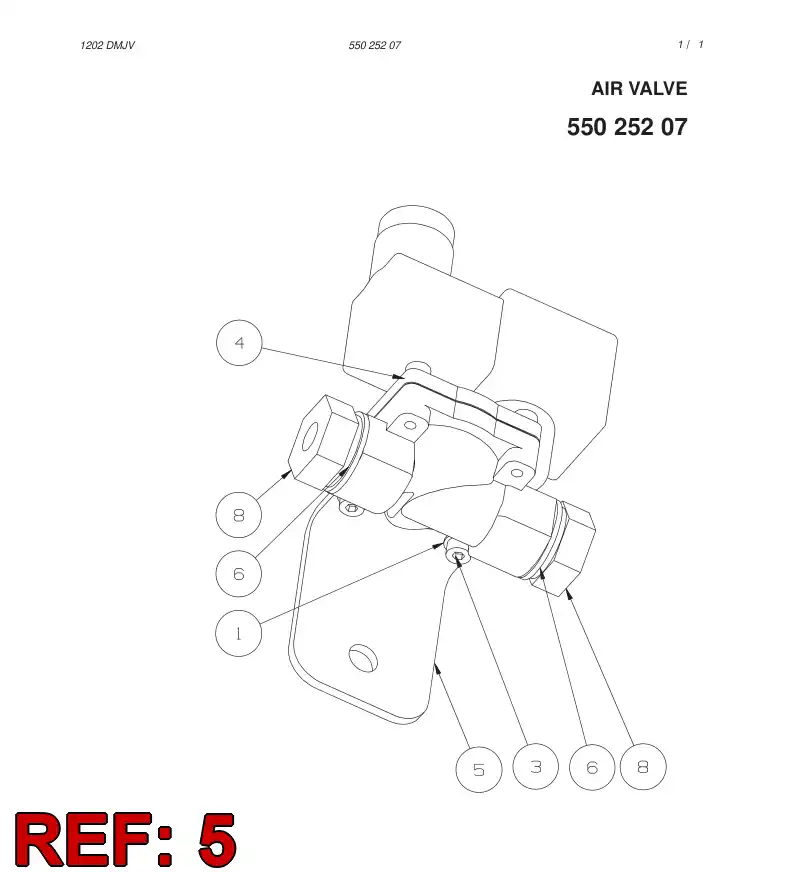 55025209 550 252 09 FASTENER - Sandvik Technical Drawing