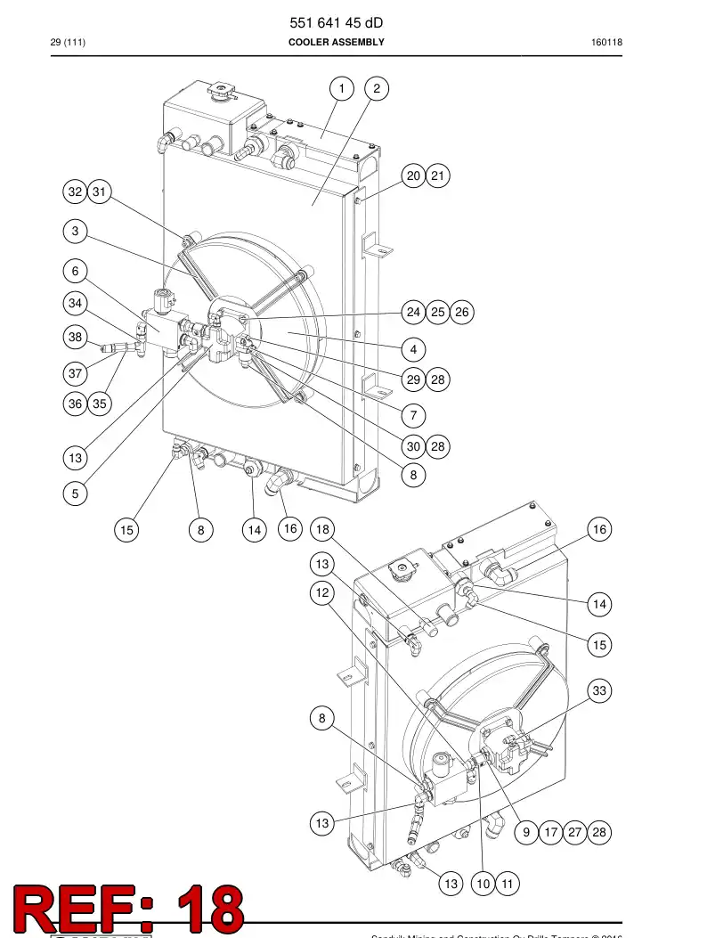 55025298b 550 252 98b Switch, Level - Sandvik Technical Drawing