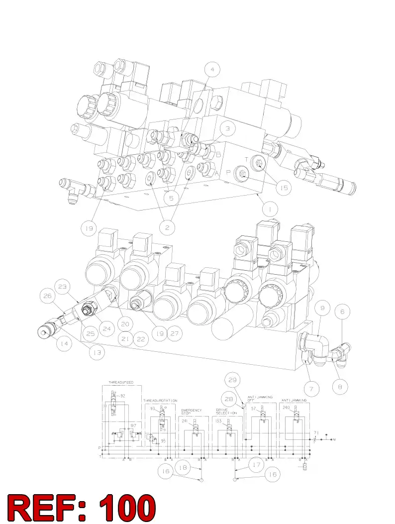 55025306 550 253 06 SEAL KIT - Sandvik Technical Drawing