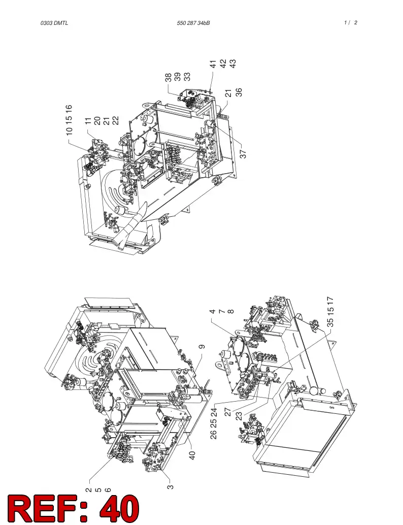 55025323 550 253 23 MOUNTING PLATE - Sandvik Technical Drawing