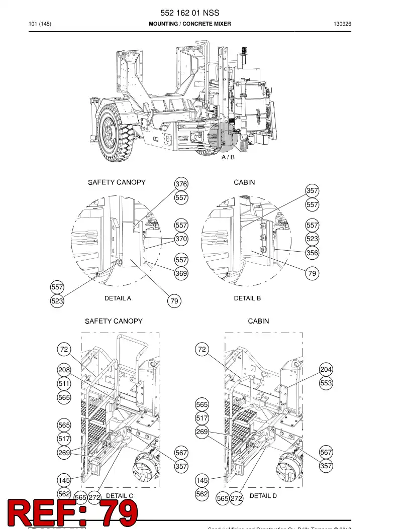 55025360b 550 253 60b Supporting block - Sandvik Technical Drawing