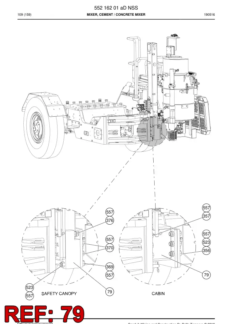 55025360c 550 253 60c Supporting block - Sandvik Technical Drawing