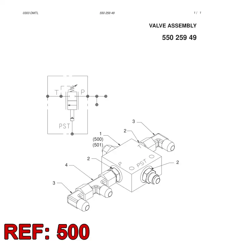 55025364 550 253 64 SEAL KIT - Sandvik Technical Drawing