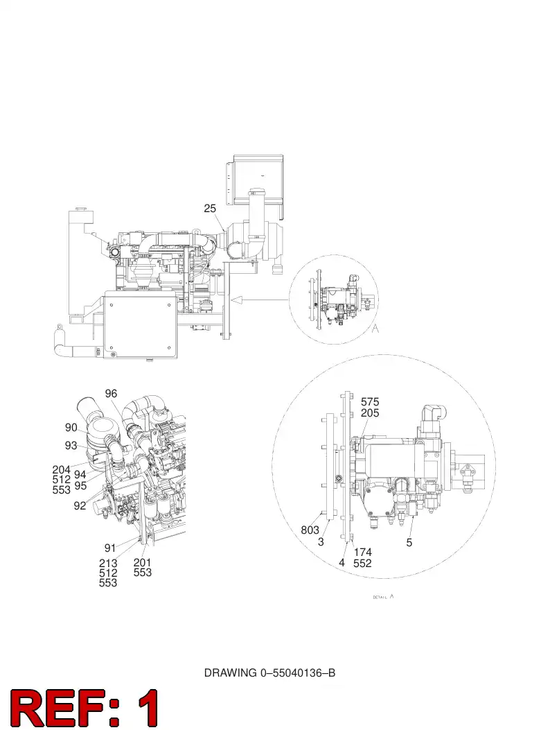 55025403 550 254 03 BRACKET - Sandvik Technical Drawing