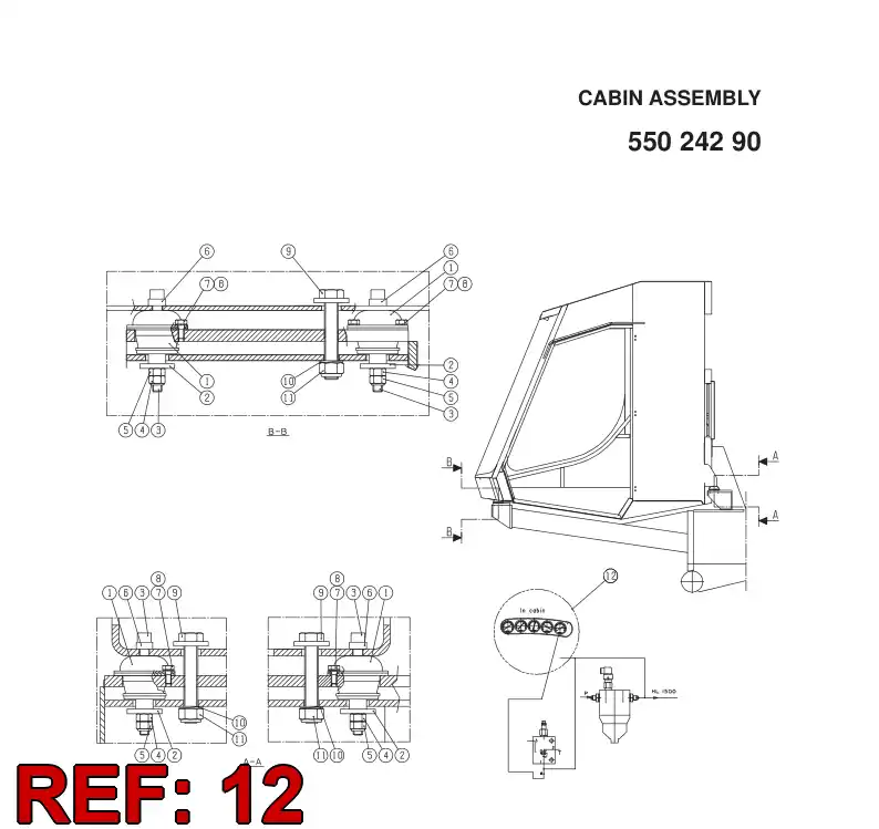 55025520 550 255 20 INSTRUMENT PRING SEPARATE PARTS - Sandvik Technical Drawing