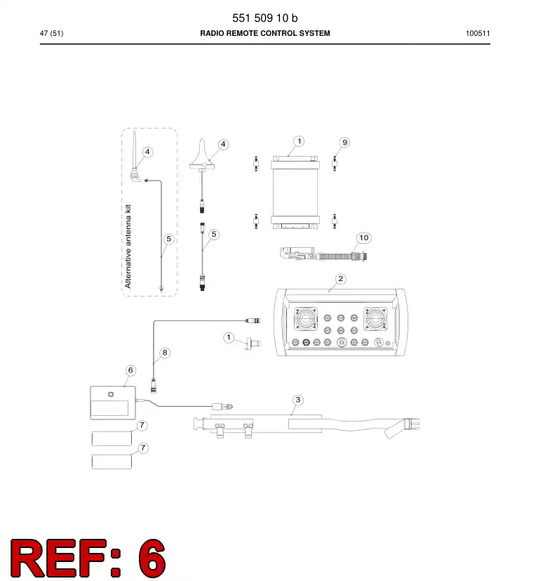 55025535b 550 255 35b Battery charger - Sandvik Technical Drawing