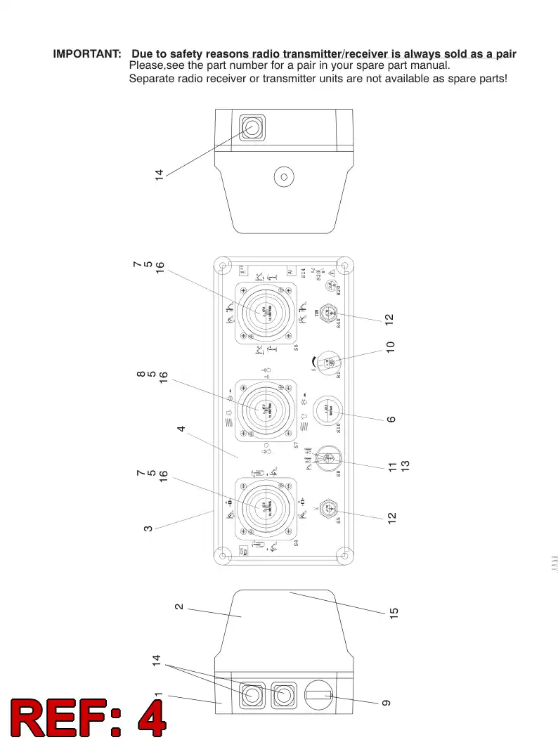 55025559 550 255 59 FRONT PLATE - Sandvik Technical Drawing