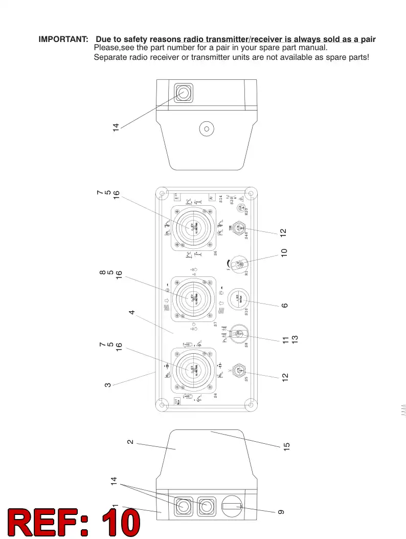 55025578 550 255 78 POTENTIOMETER - Sandvik Technical Drawing