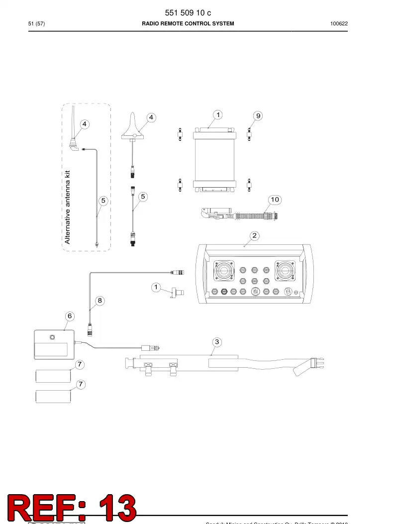 55025630a 550 256 30a Toggle switch - Sandvik Technical Drawing