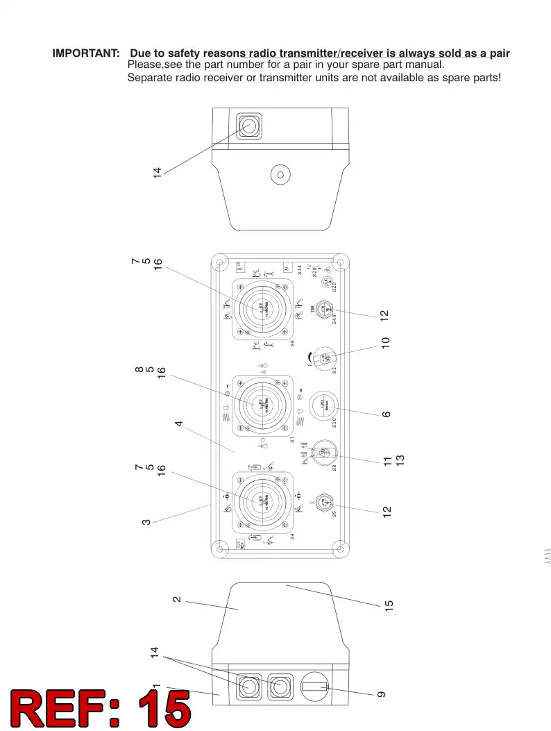 55025670 550 256 70 BATTERY - Sandvik Technical Drawing