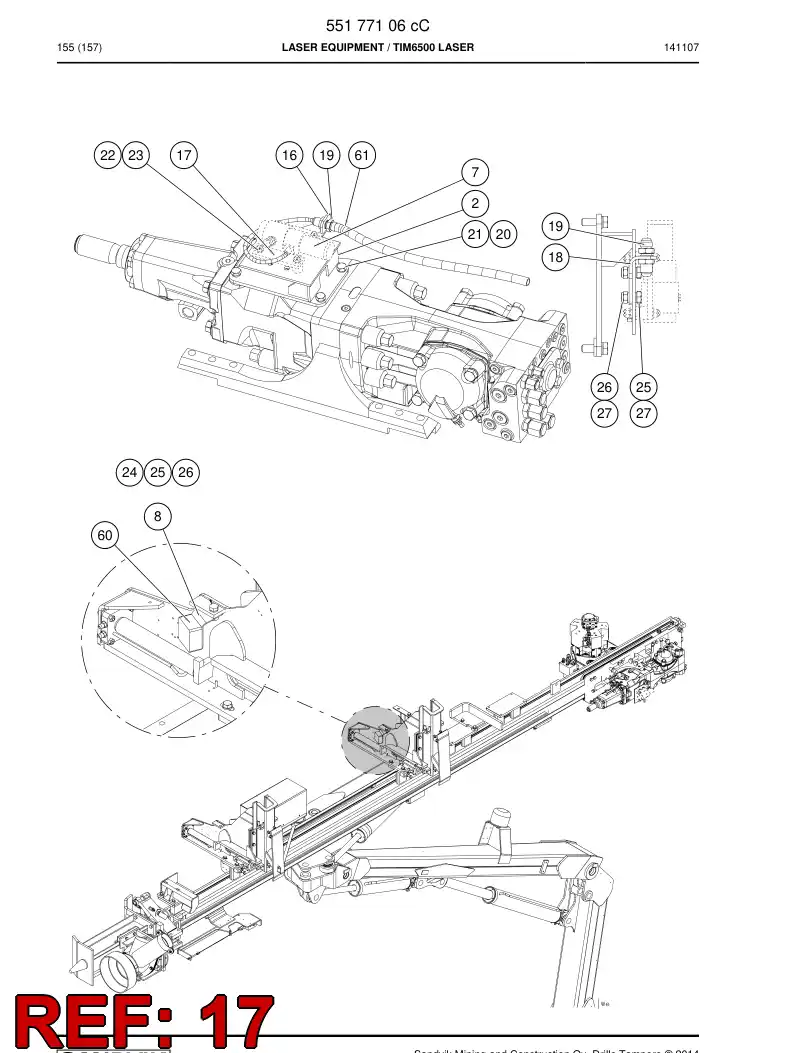 55025691a 550 256 91a Bracket - Sandvik Technical Drawing