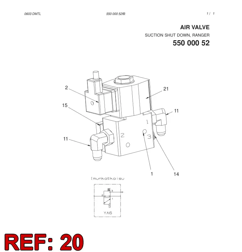 55025694 550 256 94 Spare Parts Kit - Sandvik Technical Drawing