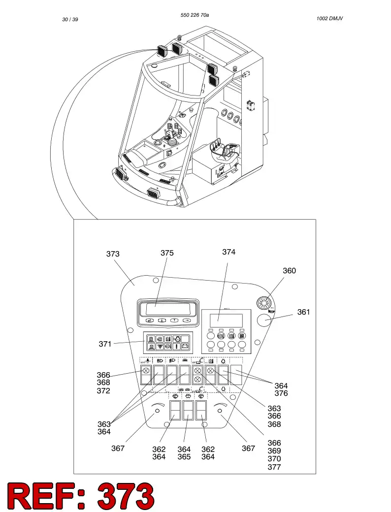 55025698 550 256 98 DECAL - Sandvik Technical Drawing