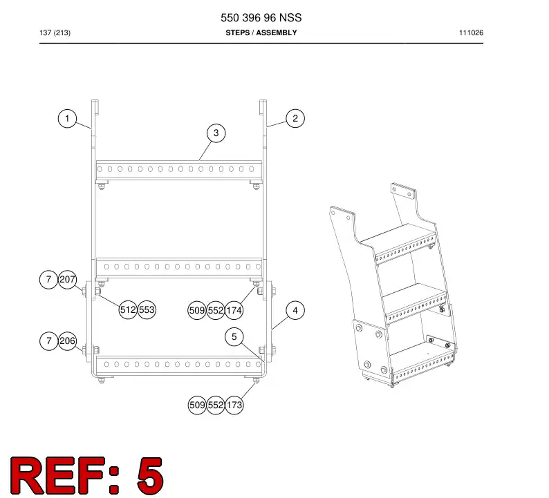 55025827 550 258 27 Plate - Sandvik Technical Drawing