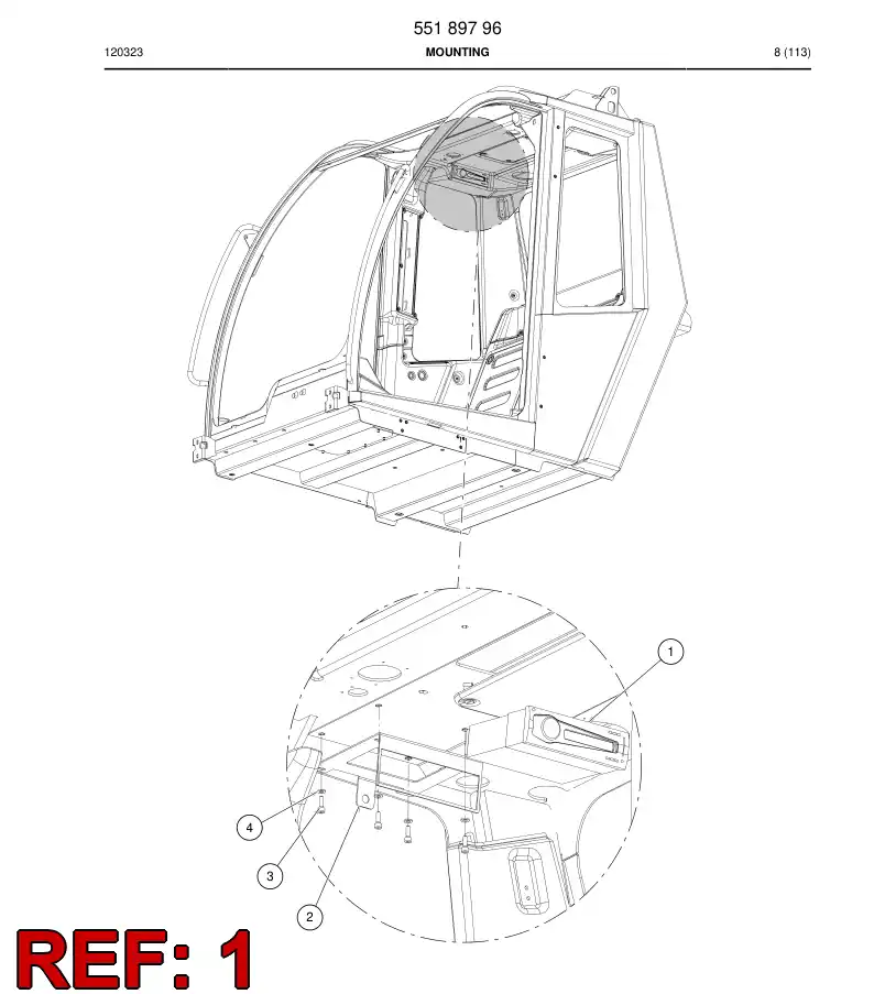 55025901 550 259 01 Radio - Sandvik Technical Drawing