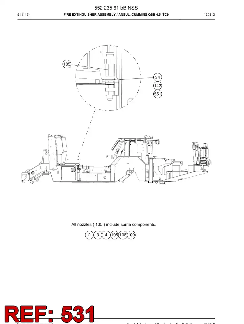 55025928 550 259 28 Nut, Hexagon - Sandvik Technical Drawing
