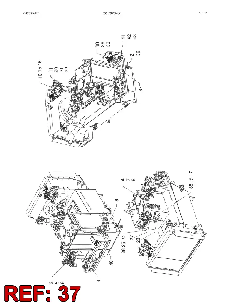 55025949 550 259 49 VALVE ASSEMBLY - Sandvik Technical Drawing