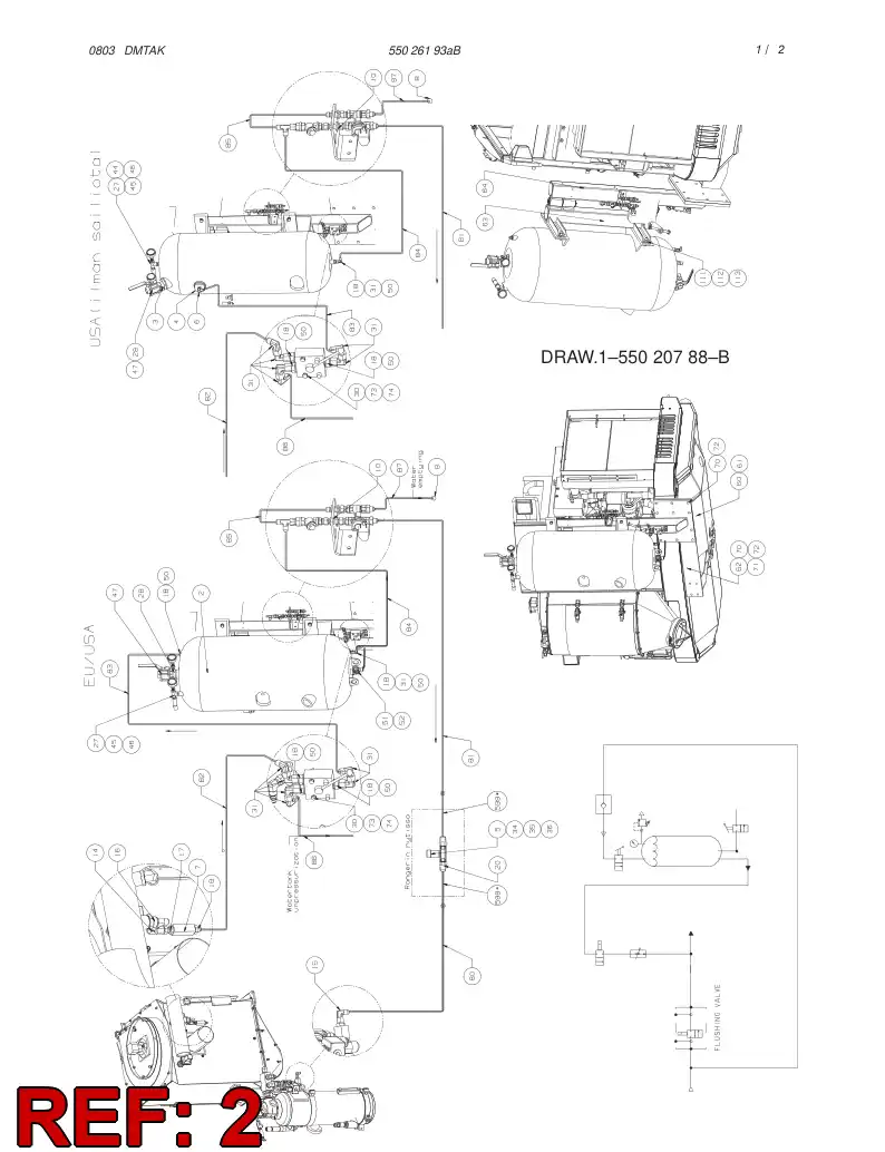 55025962 550 259 62 WATER TANK - Sandvik Technical Drawing