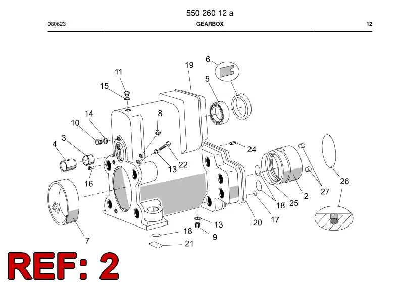 55026014b 550 260 14b BUSHING - Sandvik Technical Drawing