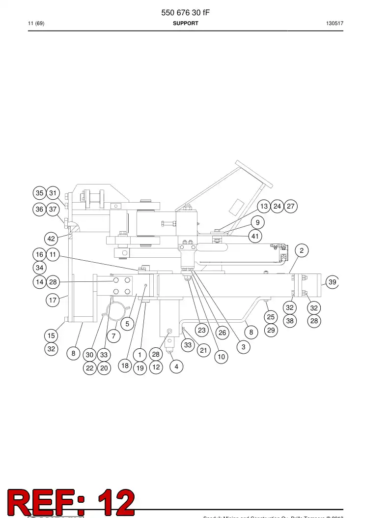 55026018 550 260 18 Hexagon head bolt - Sandvik Technical Drawing
