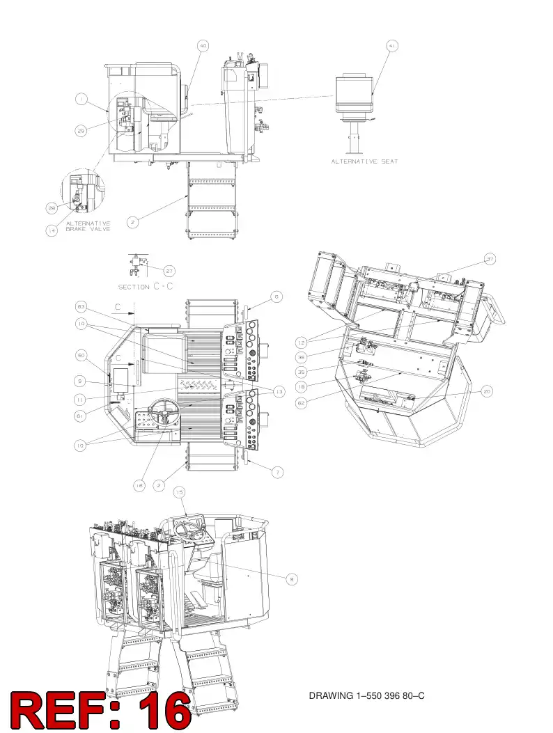 55026031 550 260 31 SUPPORT - Sandvik Technical Drawing