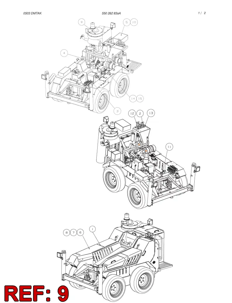 55026043 550 260 43 BRACKET - Sandvik Technical Drawing