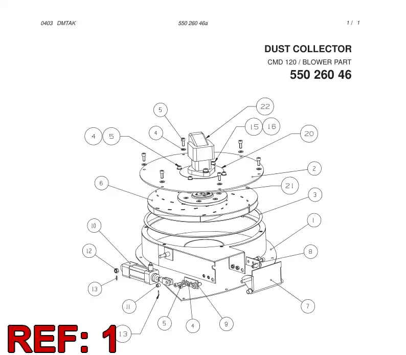55026047 550 260 47 COVER - Sandvik Technical Drawing