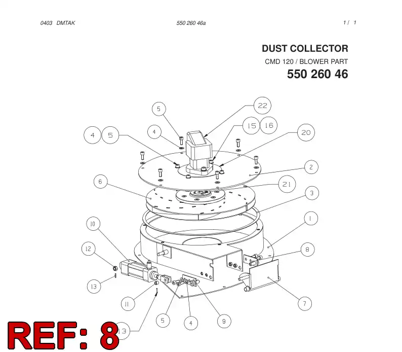 55026052 550 260 52 HOLDER - Sandvik Technical Drawing