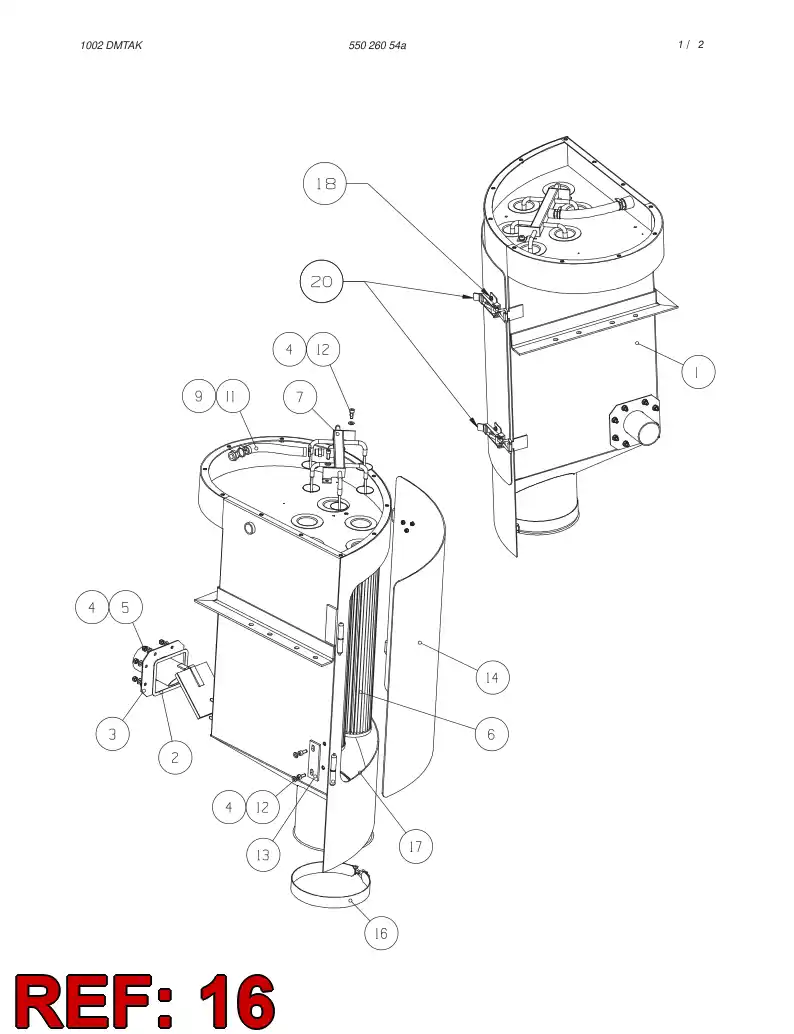 55026061 550 260 61 Strap, Metal - Sandvik Technical Drawing